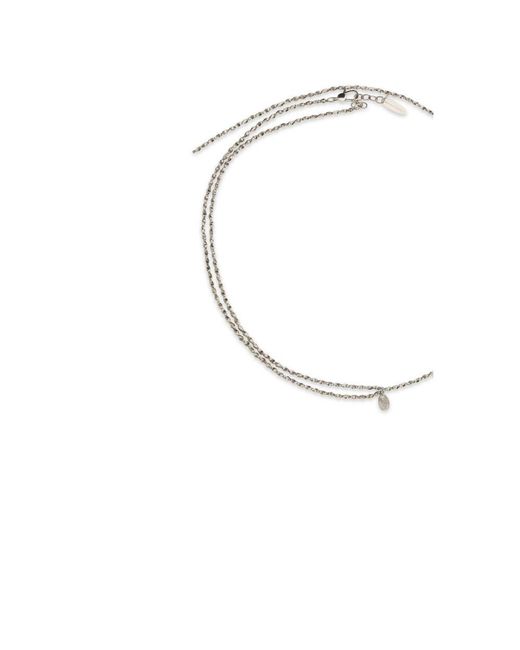 Brunello Cucinelli Metallic Silver Metal Necklace