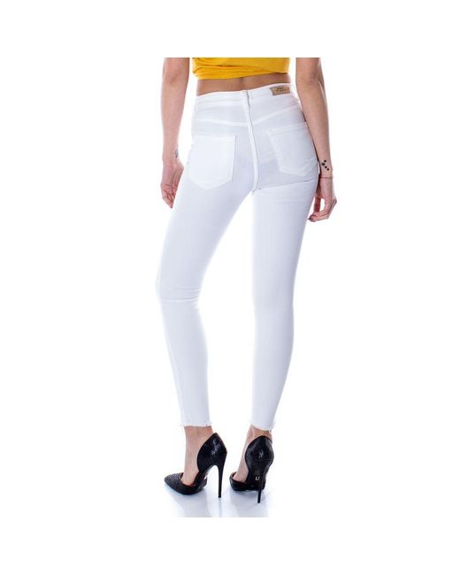 ONLY White Cotton Jeans & Pant