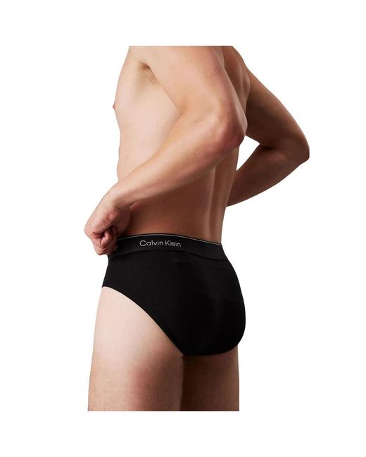 Calvin Klein Black Cotton Briefs for men