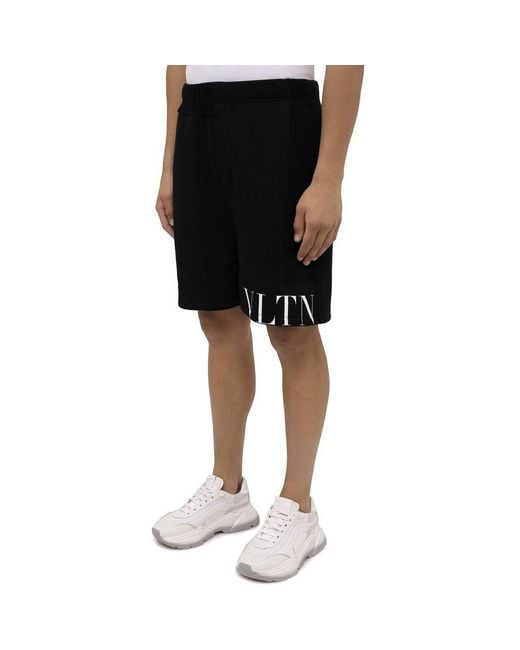 Valentino Garavani Black Modal Shorts for men