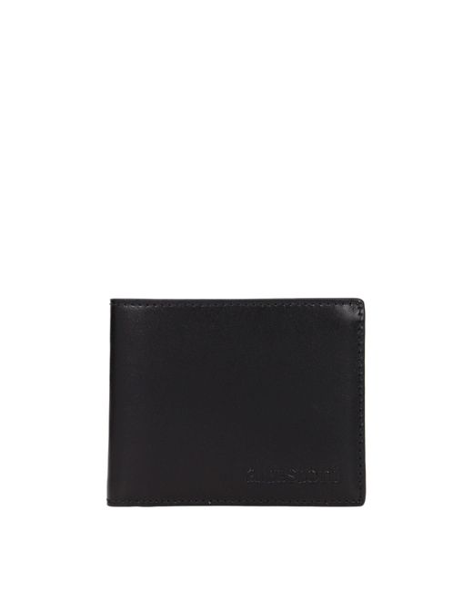 Testoni Black Leather Wallet for men