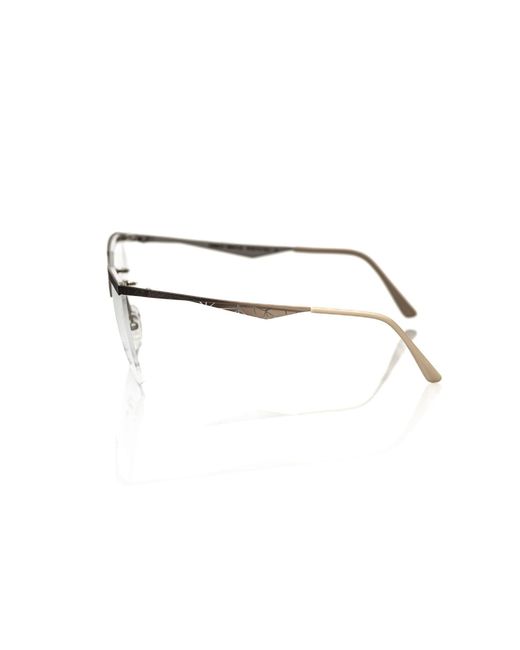 Frankie Morello Metallic Glittering Clubmaster Eyeglasses
