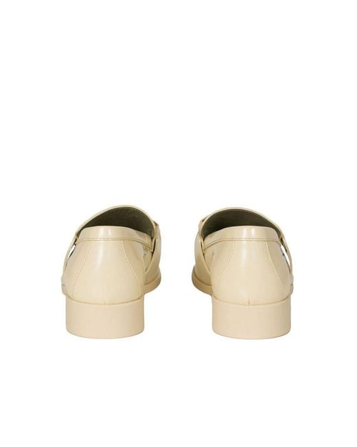 Bottega Veneta Natural Monsieur Leather Loafers