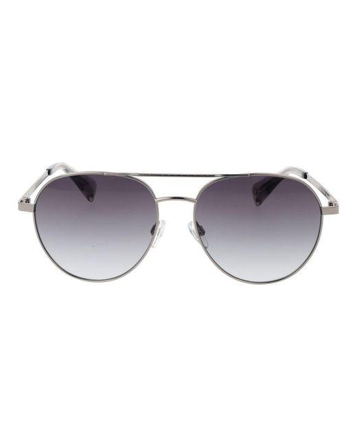 Ted Baker Gray Metal Sunglasses for men