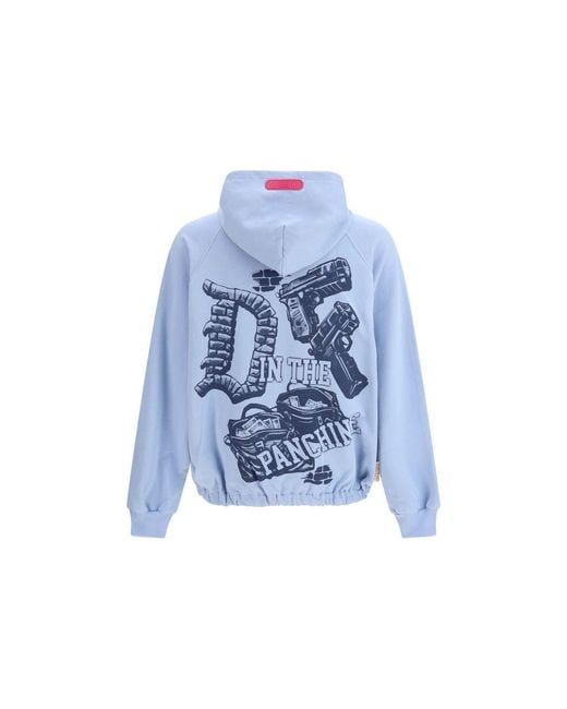 PDF CHANNEL Blue Cotton Sweatshirt for men