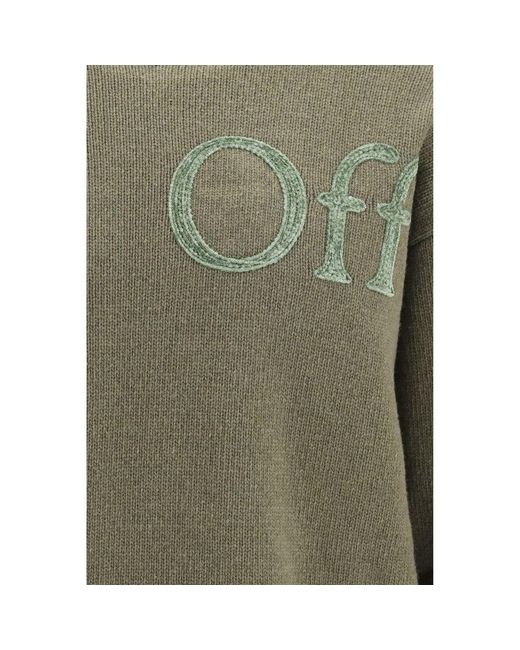 Off-White c/o Virgil Abloh Green Bicolor Wool Oves Aries Sweatshirt - L for men