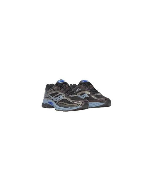 Saucony Blue Black Synthetic Athletic Sneakers for men