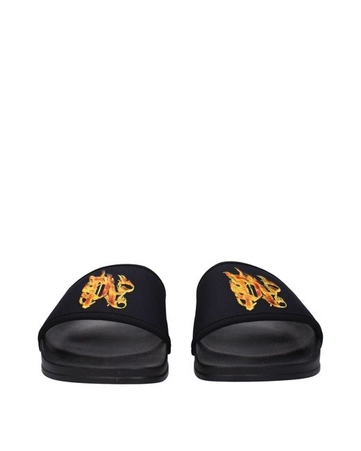 Palm Angels Blue Graphic Slide Sandal for men