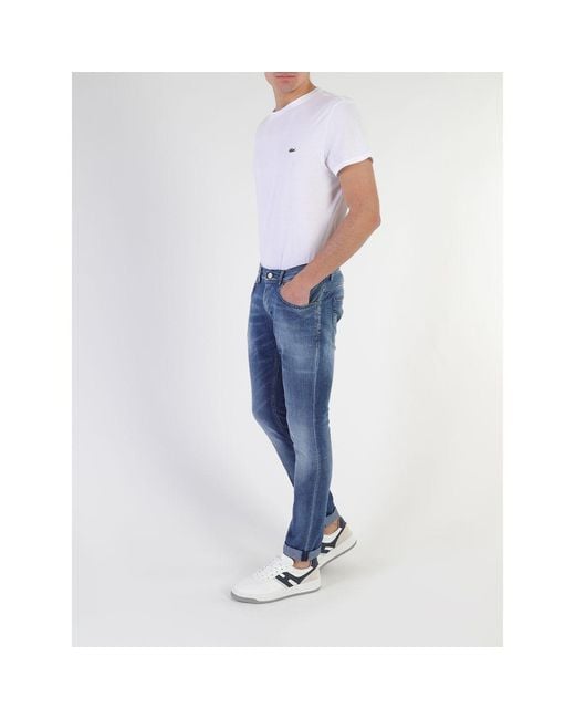 Dondup Blue Elevate Your Style With Skinny Fit Luxury Denim for men