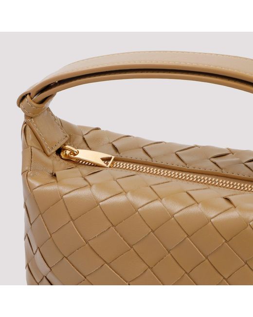 Bottega Veneta Brown Leather Candy Wallace Bag Unica