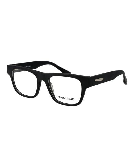 Trussardi Black Acetate Glasses (frames) for men