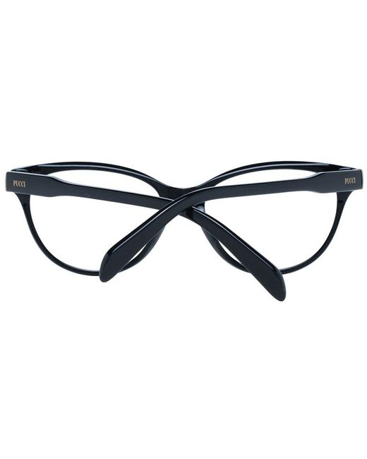 Emilio Pucci Black Multicolor Optical Frames