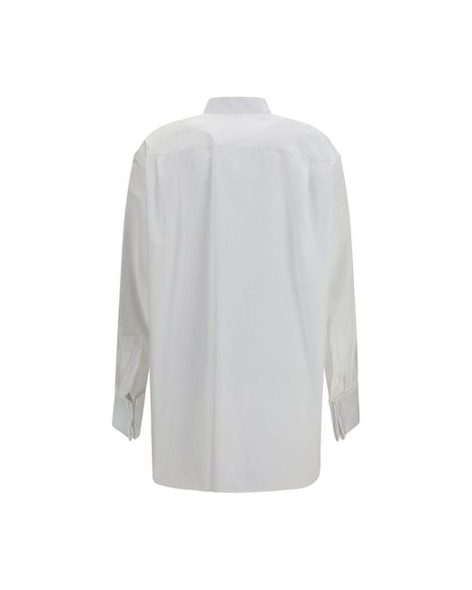 Saint Laurent White Cotton Dress Shirt