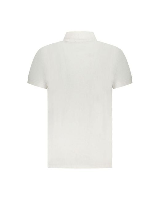 Roberto Cavalli White Cotton Polo Shirt for men