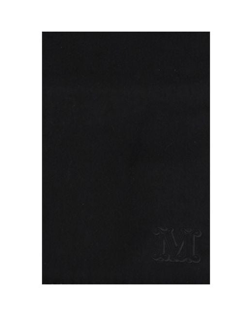 Max Mara Black Cashmere Scarf
