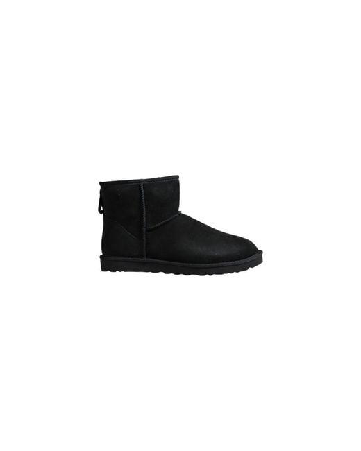Ugg Black Suede Leather Ankle Boots for men