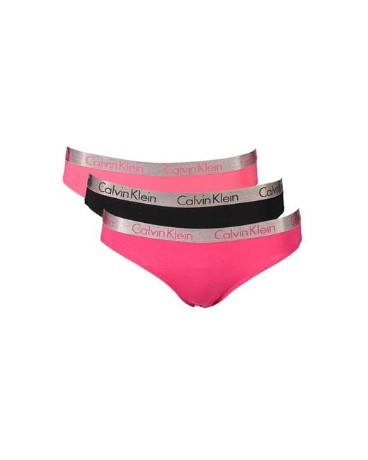 Calvin Klein Pink Cotton Briefs