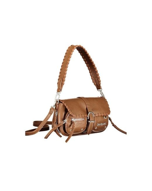 Desigual Brown Polyethylene Handbag