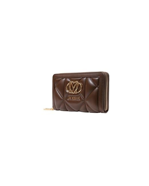 Love Moschino Brown Polyethylene Wallet