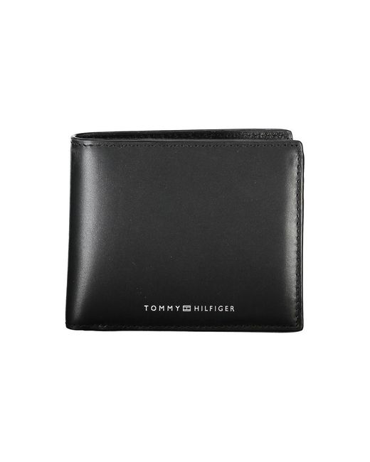 Tommy Hilfiger Black Sleek Leather Wallet For The Modern for men