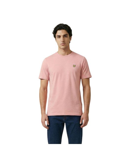 Lyle & Scott Red Multicolor Cotton T for men