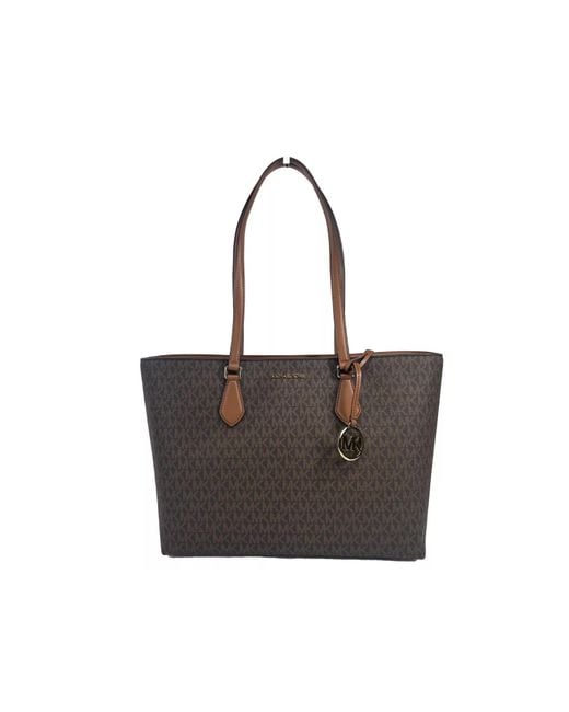 Michael Kors Large Sheila Mf Tote Shoulder Bag Purse Brown in Black Lyst