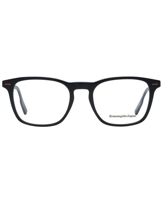 Zegna Black Plastic Glasses (Frames) for men