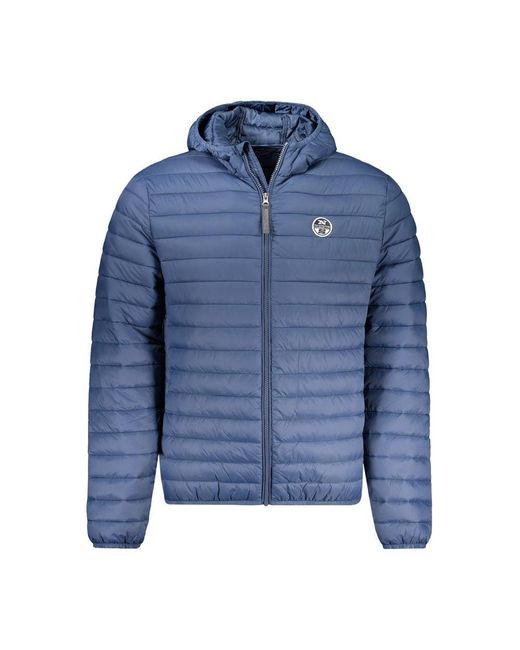 North Sails Blue Blu Poliammide Men's Jacket for men