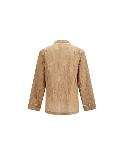 Dolce & Gabbana Natural Beige Linen Robe for men