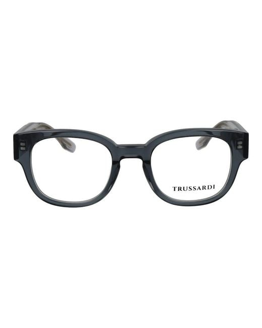 Trussardi Blue Gray Acetate Glasses (frames)