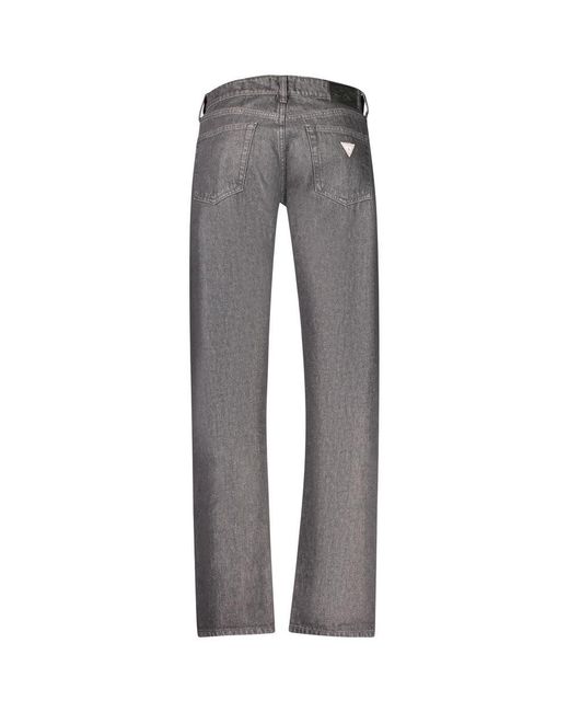 Guess Gray Nero Cotton Mens Jeans for men