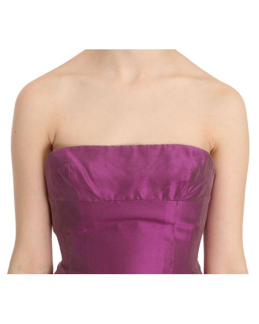 Ermanno Scervino Purple Elegant Halter Mini Dres