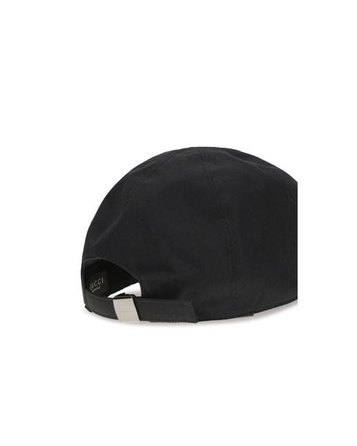 Gucci Black Cotton Cap (baseball Hat) for men