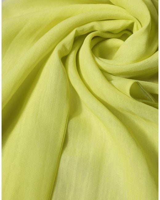 Dolce & Gabbana Green Silk Sash Foulard Stole 292Cm X 19Cm Scarf