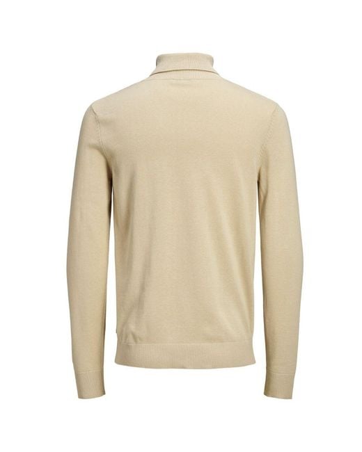 Jack & Jones Natural Beige Cotton Sweater for men