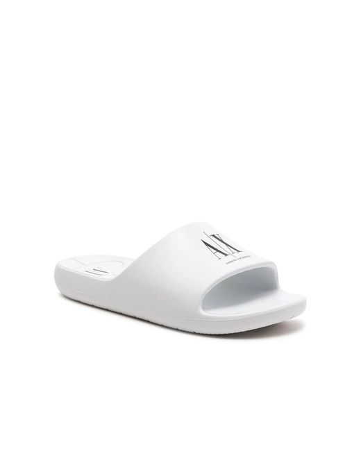 ARMANI EXCHANGE White Polyethylene Sandal