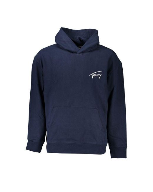 Tommy Hilfiger Blue Eco-Conscious Hooded Sweatshirt for men