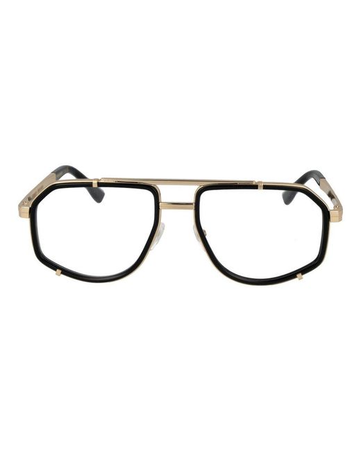 DSquared² Black Metal Glasses (frames) for men