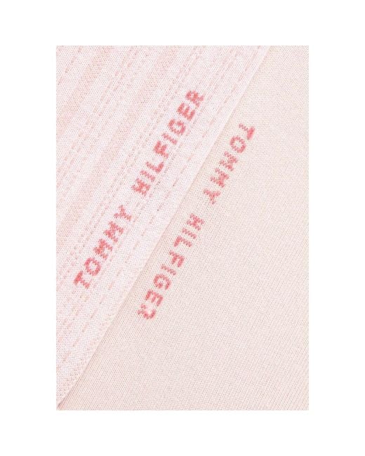 Tommy Hilfiger Pink Multicolor Cotton Socks