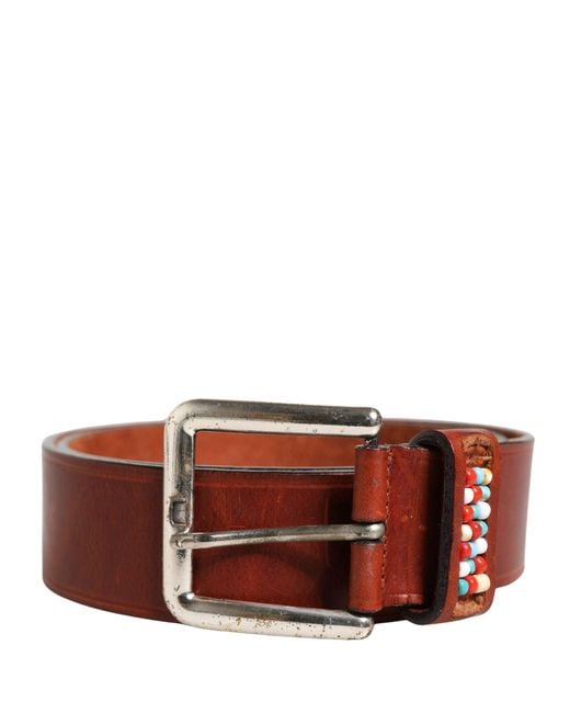 Gianfranco Ferré Red Bordeaux Wide Leather Waist Gold Silver Buckle Belt