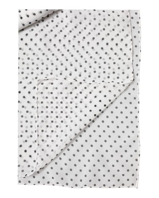 Dolce & Gabbana Metallic Polka Dot Polyester Shawl Scarf