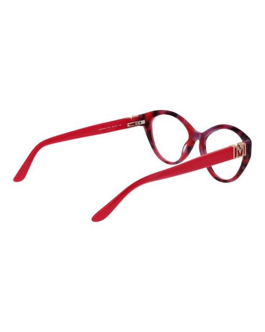 MARCIANO BY GUESS Red Cat Eye Full-Rim Acetate Optical Frames With Spring Hinge for men