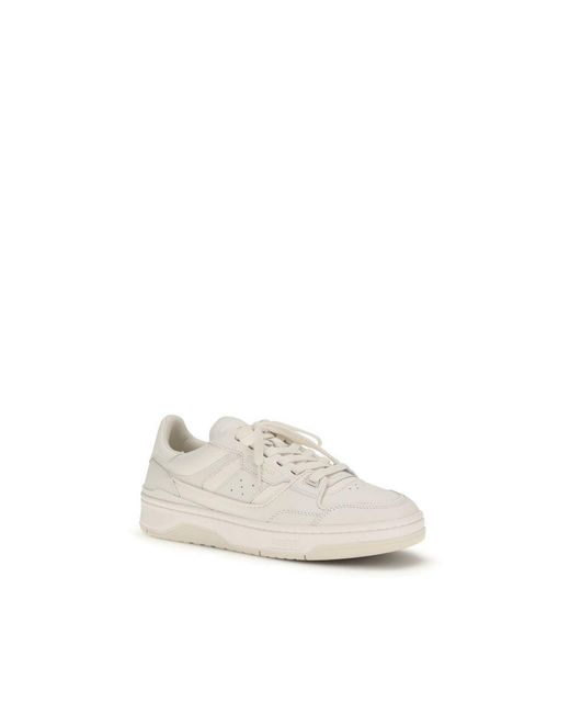 Axel Arigato White Gray Calf Leather Bos Taurus Low Top Sneakers for men