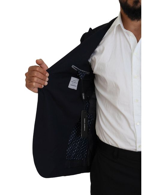 Dolce & Gabbana Blue Elegant Single-Breasted Blazer for men
