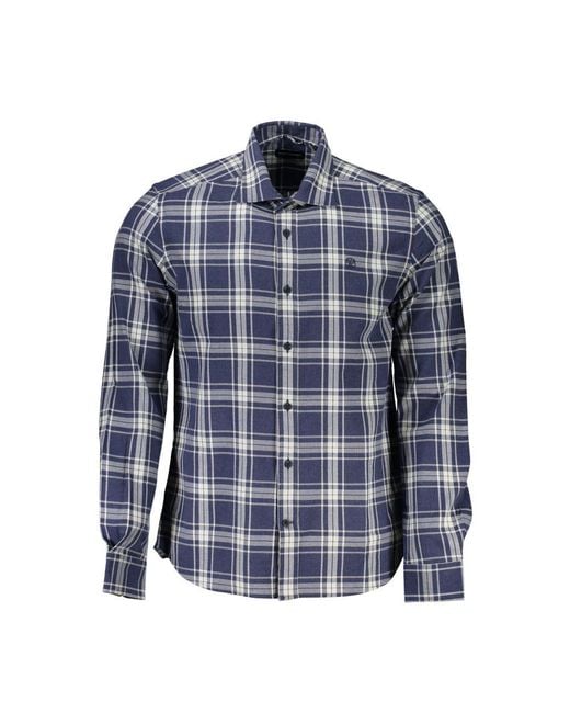 North Sails Blue Cotton Shirt for men