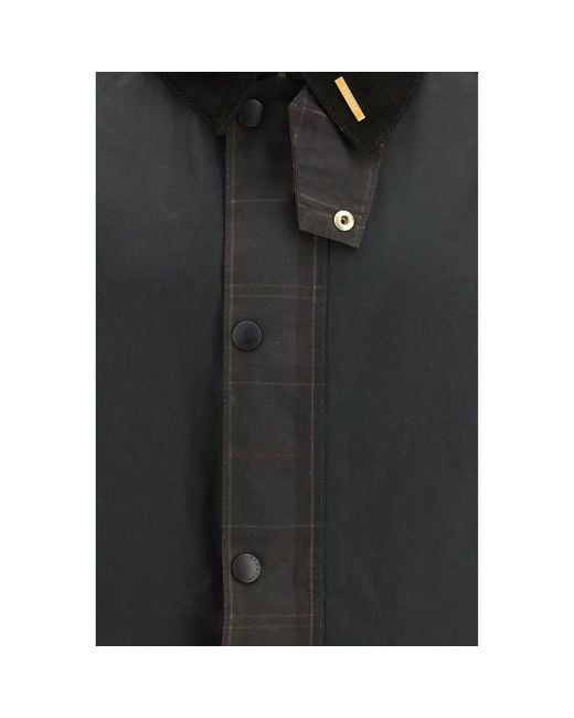 Barbour Black Bicolor Cotton Full for men