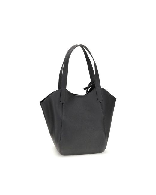 Giorgio Armani Black Medium Suede Shoulder Bag