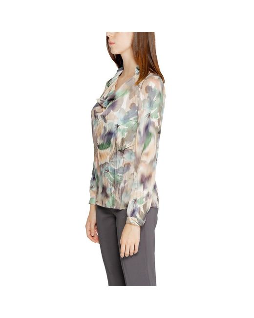 Rinascimento Gray Green Polyester Shirt