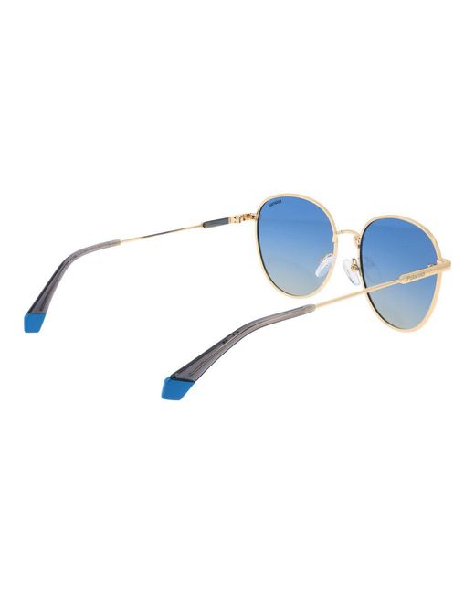 Polaroid Blue Gold Metal Sunglasses