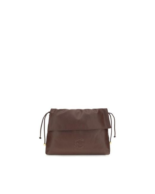 Coccinelle Brown Calf Leather Bos Taurus Shoulder Bag